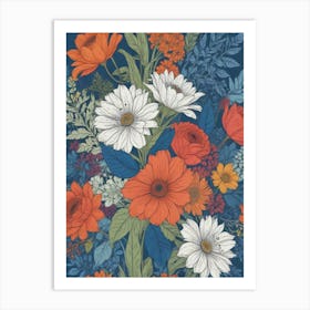 Floral Wallpaper 6 Art Print