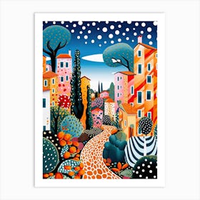 Sanremo, Italy, Illustration In The Style Of Pop Art 2 Art Print