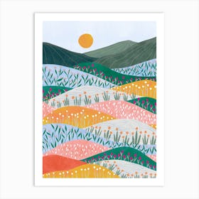 Sunrise Mountains Art Print