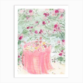 Rose Garden Lemonade Party Art Print