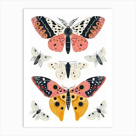 Colourful Insect Illustration Butterfly 6 Art Print