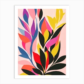 Gardenia Colourful Illustration Art Print