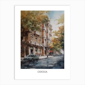 Odessa Watercolor 1travel Poster Art Print