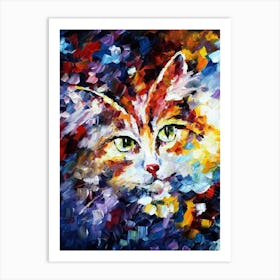 Cat Painting 4 Art Print