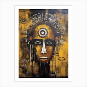 Visions of Africa: Captivating Tribal Masks Art Print