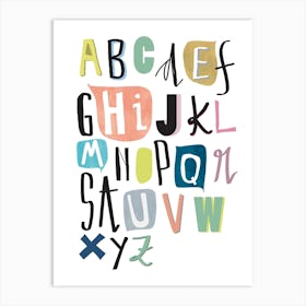 Alphabet Art Print