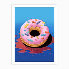 Classic Donuts Illustration 7 Art Print