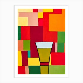 Caipirinha Paul Klee Inspired Abstract Cocktail Poster Art Print