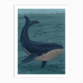 Whale Beneath The Waves Art Print