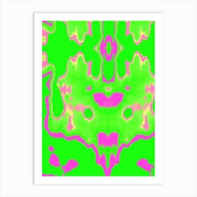 Green And Pink Art Print