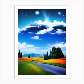 Landscape Wallpapers 6 Art Print