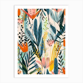 Floral Pattern 11 Art Print