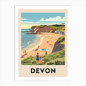 Vintage Travel Poster Devon 3 Art Print
