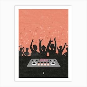 Dj Party Art Print