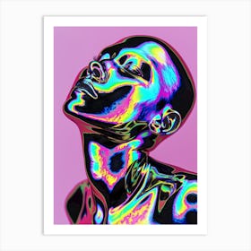 "Neon Skin: Abstract Art " Art Print