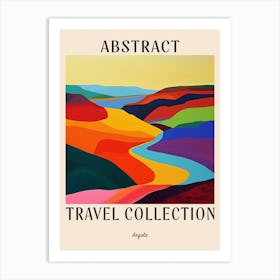 Abstract Travel Collection Poster Angola 1 Art Print