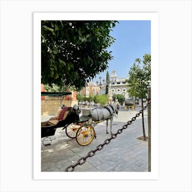 Horse Drawn Carriage, Seville Art Print