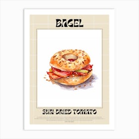 Sun Dried Tomato Bagel 2 Art Print