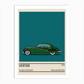 Vertigo Movie Car Art Print