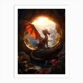 Dragon Lair Realistic 4 Art Print