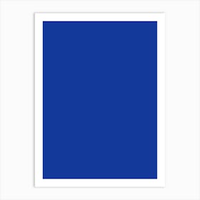 Blue color Art Print