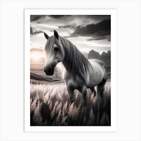 Creative Horse Beauty Illustration Nr 190 Art Print