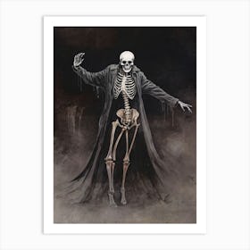 Dance With Death Skeleton Painting (17) Art Print