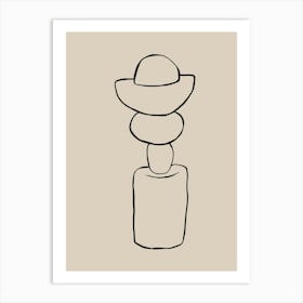 Abstract Line Drawing 4 Art Print