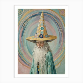 Pastel Wizard Art Print