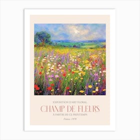 Champ De Fleurs, Floral Art Exhibition 44 Art Print