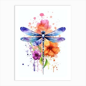 Sunset Dragonfly 9 Art Print