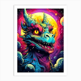 Dragon In Space Art Print