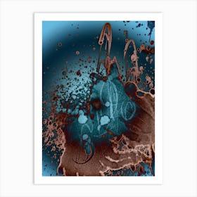 Watercolor Abstraction Post Apocalypse 2 Art Print