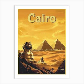 Aihrgdesign A Vintage Travel Poster Of Cairo Featuring The Ic 408cd0f4 Ebf6 4d1f 8dfb 48962a665d72 0 Art Print