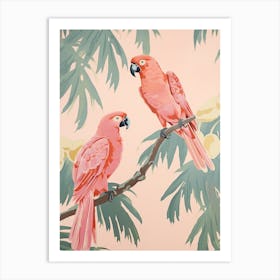 Vintage Japanese Inspired Bird Print Parrot 1 Art Print