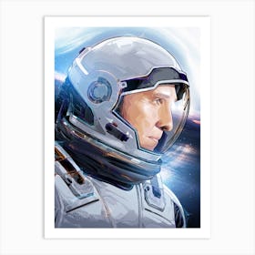 Interstellar Astronaut Art Print