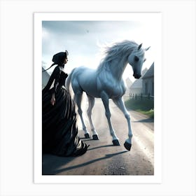 Creative Horse Beauty Illustration Nr 51 Art Print