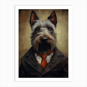 Gangster Dog Scottish Terrier Art Print