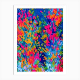 Acropora Tenella 2 Vibrant Painting Art Print