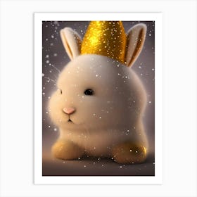 Bunny In A Hat Art Print