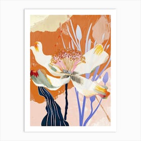 Colourful Flower Illustration Cosmos 4 Art Print