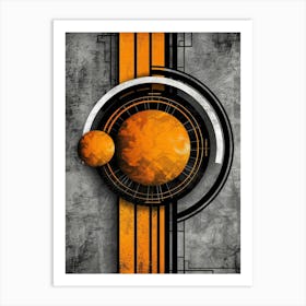 Abstract Circles 132 Art Print