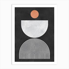 Set of circles and lines 1 Art Print