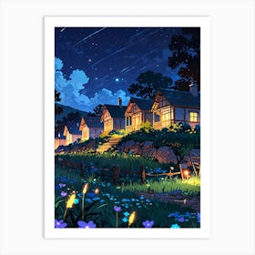 Night Scene 1 Art Print