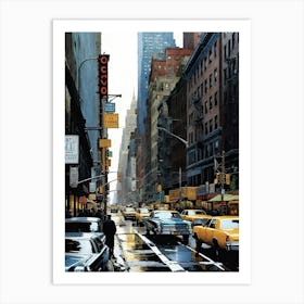 New York City Taxis 2 Art Print