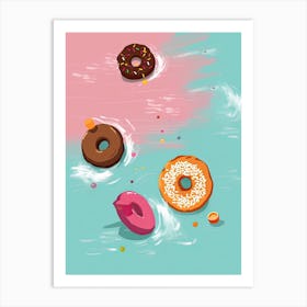 Donut Pool Float 2 Art Print