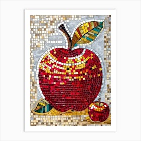 Mosaic Apple Art Print