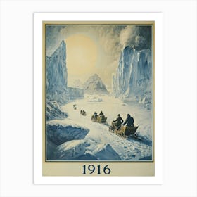 Aihrgdesign A Vintage Adventure Poster Of A 1916 Polar Expedi D1bdfea9 0e10 469f A212 30de10991bef 1 Art Print