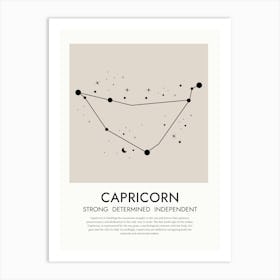 Capricorn Zodiac Print Art Print