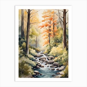 Stream In The Woods 1 Art Print